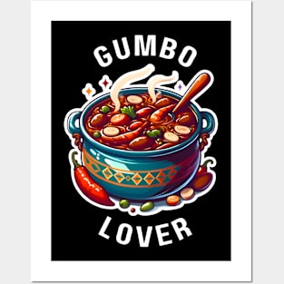 Gumbo T-Shirt Hoodie Sticker Mug Tote Gift etc. Posters and Art